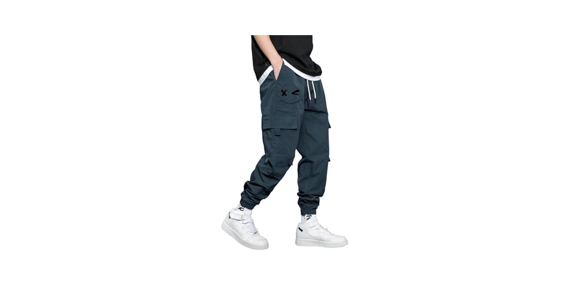 PAIKU FINSOO Men's Tactical Cargo Pants Casual Hip Hop Style